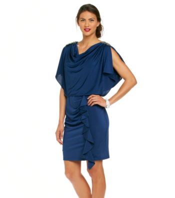 R & M Richards® Silky Blouson Dress