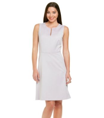 Anne Klein® Slitneck Sateen Dress