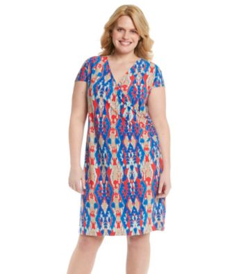 Jones New York Signature® Plus Size Faux Wrap Dress