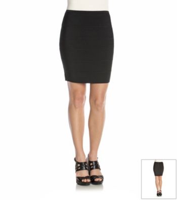 Calvin Klein Petites' Black Solid Skirt