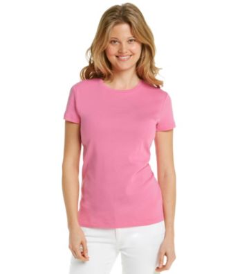 Jones New York Signature Petites' Short Sleeve Crew Neck Tee