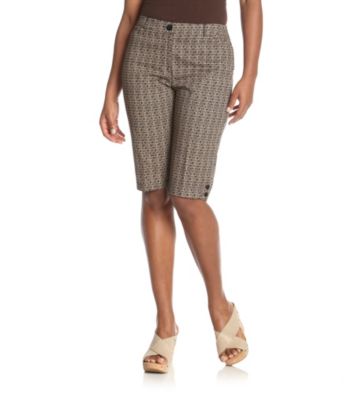 Briggs New York® Petites' Printed Twill Skimmer