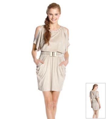 Rampage® Juniors' Studded Cutout Dress