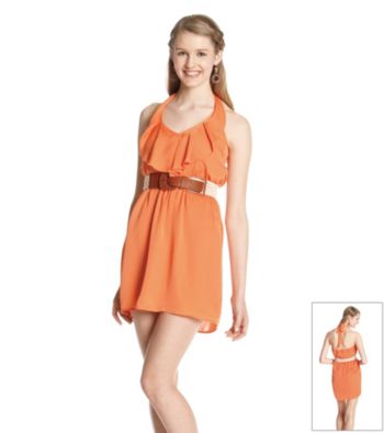 City Triangles® Juniors' Halter Dress