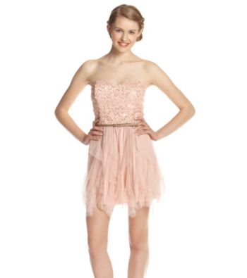A. Byer Juniors' Strapless Sequin Party Dress