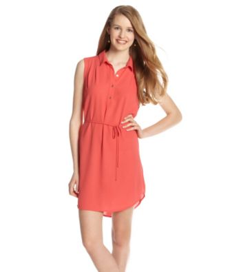 not forever Juniors' Button Front Shirt Dress
