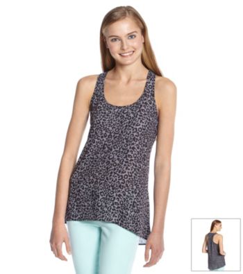 Eyeshadow® Juniors' Cheetah Print Woven Tank