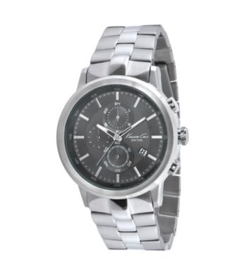 Kenneth Cole New York® Men's Grey/Gunmetal Chronograph Stainless Steel Watch