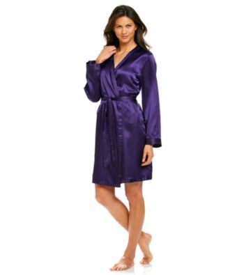 Chanteuse® Short Purple Robe - Purple