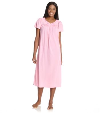 Miss Elaine® Spring Pink Long Tricot Gown
