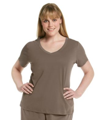 Jockey® Plus Size Knit V-Neck Top