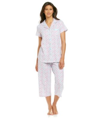 KN Karen Neuburger Pink Ditsy Knit Girlfriend Pajama Set