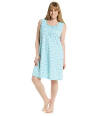 KN Karen Neuburger Plus Size Clearwater Ditsy Knit Chemise