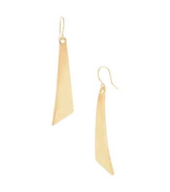 Kenneth Cole® Shiny Goldtone Geometric Stick Linear Earrings