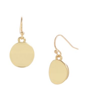 Kenneth Cole® Shiny Goldtone Circle Drop Earrings