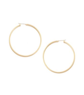 Kenneth Cole® Shiny Goldtone Large Hoop Earrings
