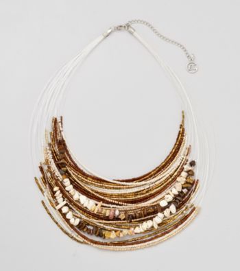 Erica Lyons® Brown Multi Sahara Necklace