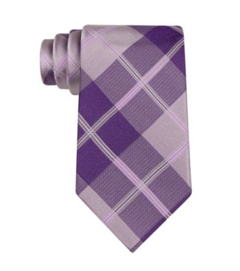 John Bartlett Statements Men's Purple Astor Grid Tie