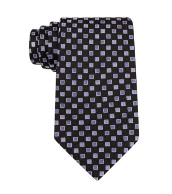 Kenneth Roberts Platinum® Men's Black Portugal Neat Silk Tie
