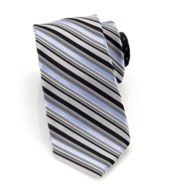 Perry Ellis Portfolio® Men's Black Campania Stripe Tie