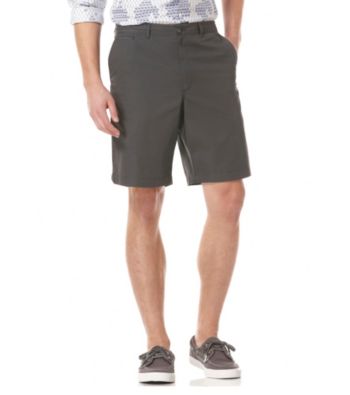 Perry Ellis® Men's Keystone Solid Cotton Flat Front Short