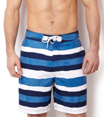 Nautica® Men's Naval Blue Opensea Stripe Surf Swim Short