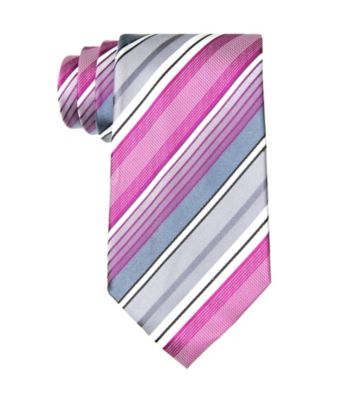 Kenneth Cole REACTION® Men's Ruby Stripe Regular Width Silk Tie
