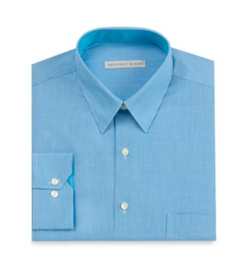 Geoffrey Beene® Men's Blue Stream Stripe Long Sleeve Dress Shirt