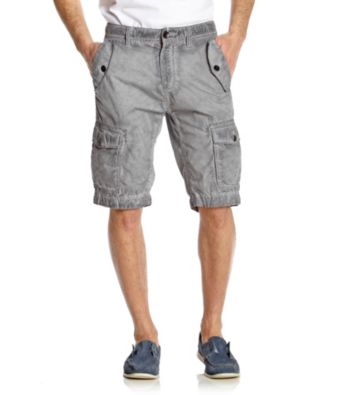 Guess Men's Jet Black Safari Cargo Short
