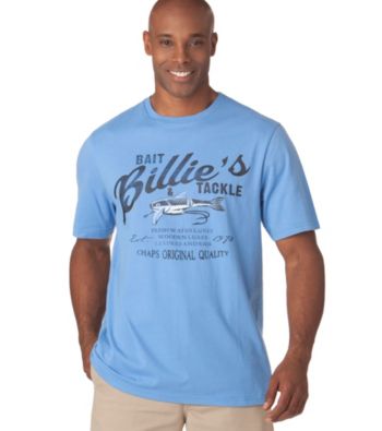 Chaps® Men's Torrey Blue Bait & Tackle Short Sleeve Tee