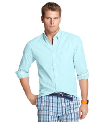 Izod® Men's Blue Radiance Long Sleeve Button Down