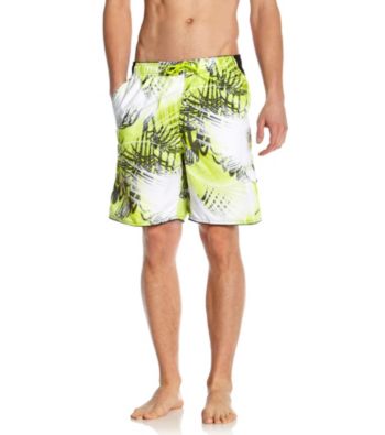 Nike® Men's Cyber Green Palm Break Swim Short