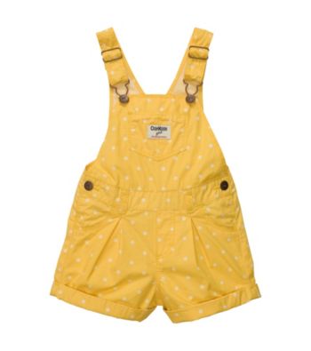 OshKosh B'Gosh® Baby Girls' Yellow Polka-Dot Shortall