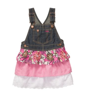 OshKosh B'Gosh® Baby Girls' Pink Floral Tiered Jumper