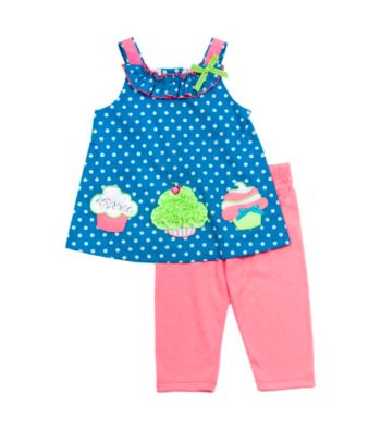 Rare Editions® Baby Girls' Blue/Pink Cupcake Set