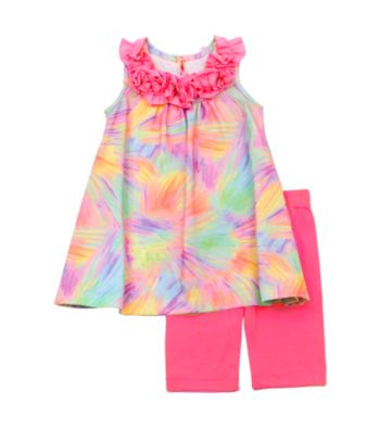 Rare Editions® Baby Girls' Pink Tie-Dye Knit Set