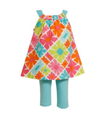 Bonnie Jean® Baby Girls' Turquoise Daisy Print Set