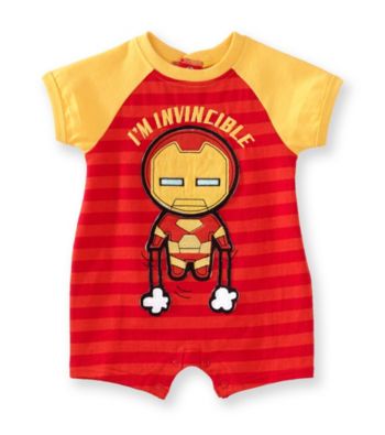 Nannette® Baby Boys' Red Iron Man Romper