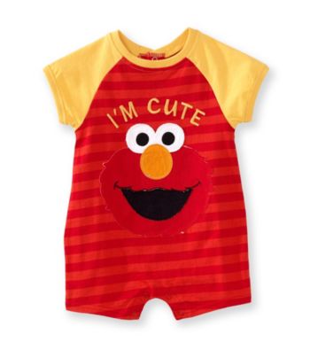 Nannette® Baby Boys' Red Elmo Romper