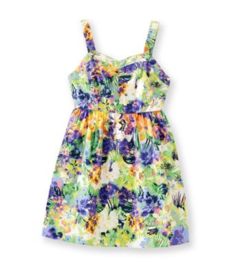Jessica Simpson Girls' 7-16 Aida Paradise Floral Dress