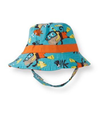 Carter's® Baby Boys' Blue/Orange Monkey Swim Hat
