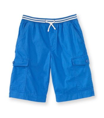 Ruff Hewn Boys' 8-20 Drawstring Rib Waistband Solid Cargo Shorts