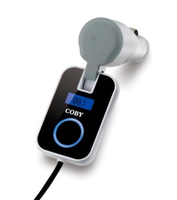 Coby® Wireless Car FM Transmitter with Digital Display