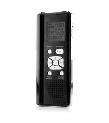 Coby® Digital Voice Recorder with Integrated Speaker and 1080 Hours of Audio