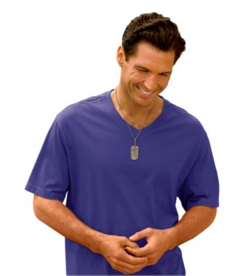 Harbor Bay® Men's Wicking Jersey V-Neck Tee