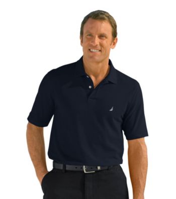 Nautica® Men's Big & Tall Short Sleeve Deck Solid Polo