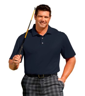 Reebok® Play Dry® Men's Big & Tall Solid Golf Polo