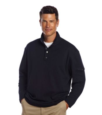 Oak Hill® Men's Deep Midnight Mockneck Pullover