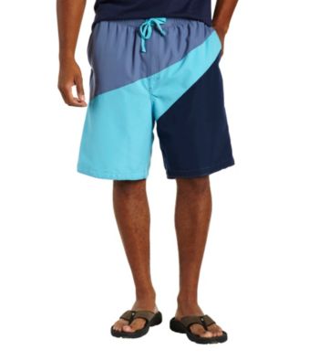 Island Passport® Men's Big & Tall Gray Colorblock Wave Board Short