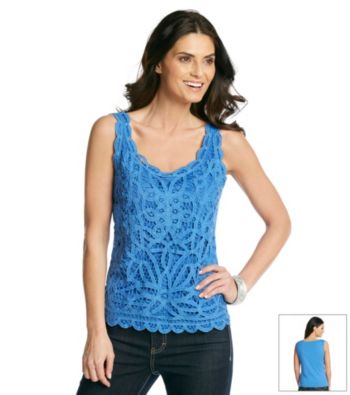 Skye's The Limit® Lace-Front Tank